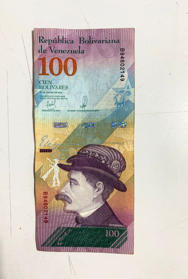 Billete 100 Bs