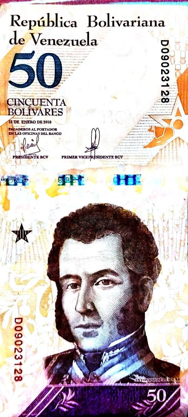 Billete de 50 Bs