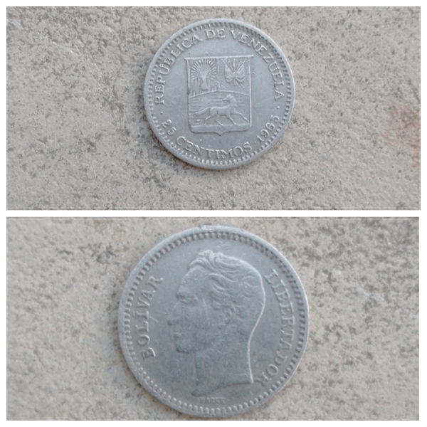 25 centimos 1965