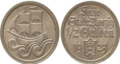 1/2 جولدن 1923-1927 - دانتسيغ