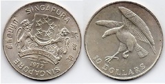10 دولارات 1972 - سنغافورة